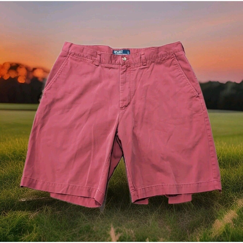 POLO RALPH LAUREN MENS PROSPECT CHINO SHORTS 100% Cotton  Size 36 EUC